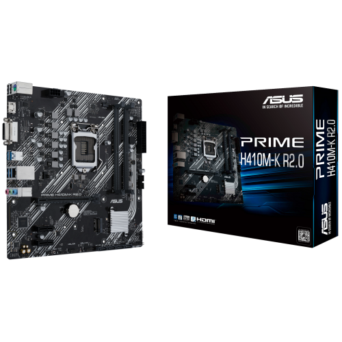 Материнская плата Asus PRIME H410M-K R2.0 (s1200, Intel H410) (Восстановлено продавцом, 893613) купить в Украине: Киев, Днепр, Харьков, Одесса  | Проверка совместимости, низкая цена, отзывы, характеристики от TELEMART фото