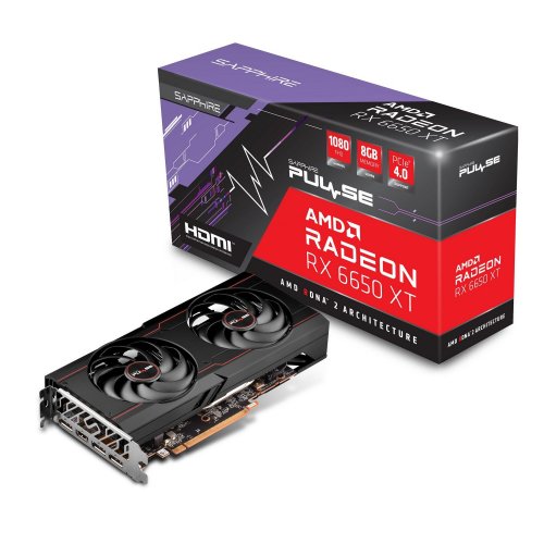 Видеокарта Sapphire Radeon RX 6650 XT Pulse 8192MB (11319-03-20G) (Восстановлено продавцом, 893615) купить в Украине: Киев, Днепр, Харьков, Одесса  | Проверка совместимости, низкая цена, отзывы, характеристики от TELEMART фото