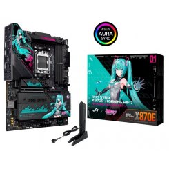 Уценка материнская плата Asus ROG STRIX X870E-H GAMING WIFI7 HATSUNE MIKU EDITION (sAM5, AMD X870E) (Отремонтировано производителем, 893635)
