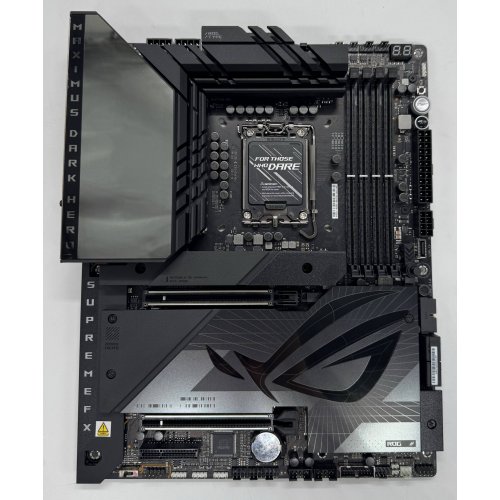 Материнська плата Asus ROG MAXIMUS Z790 DARK HERO (s1700, Intel Z790) (Відновлено продавцем, 893741) купити в Україні: Київ, Львів, Хмельницький, Тернопіль, Івано-Франківськ | Перевірка сумісності, низька ціна, відгуки, характеристики від TELEMART фото