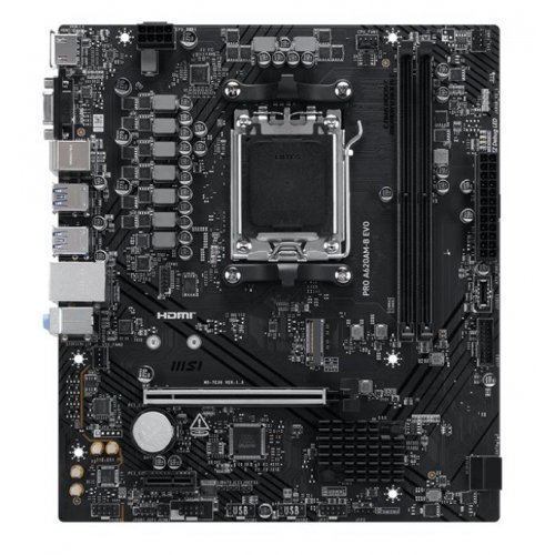 Уценка материнская плата MSI PRO A620AM-B EVO (sAM5, AMD A620A) (Повреждена упаковка, 893746) купить в Украине: Киев, Днепр, Харьков, Одесса  | Проверка совместимости, низкая цена, отзывы, характеристики от TELEMART фото