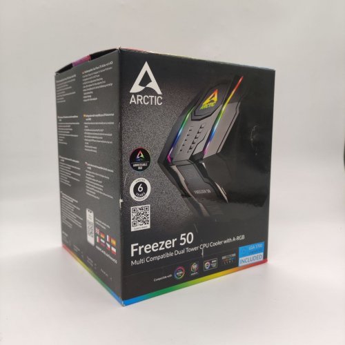 Кулер Arctic Freezer 50 A-RGB (ACFRE00065A) (Відновлено продавцем, 893805) купити в Україні: Київ, Львів, Хмельницький, Тернопіль, Івано-Франківськ | Перевірка сумісності, низька ціна, відгуки, характеристики від TELEMART фото