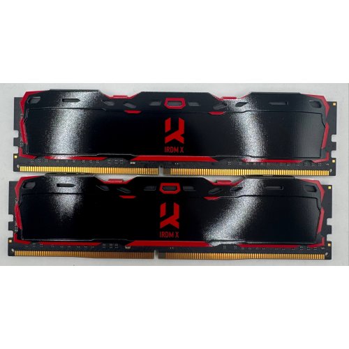 Озп GoodRAM DDR4 16GB (2x8GB) 3200Mhz Iridium X Black (IR-X3200D464L16SA/16GDC) (Відновлено продавцем, 893814) купити в Україні: Київ, Львів, Хмельницький, Тернопіль, Івано-Франківськ | Перевірка сумісності, низька ціна, відгуки, характеристики від TELEMART фото
