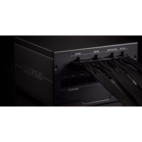 Блок питания Cooler Master Elite Gold 750W ATX 3.1 (MPX-7505-AFAG-BEU) купить в Украине: Киев, Днепр, Харьков, Одесса  | Проверка совместимости, низкая цена, отзывы, характеристики от TELEMART фото
