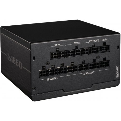 Блок питания Cooler Master Elite Gold 850W ATX 3.1 (MPX-8505-AFAG-BEU) купить в Украине: Киев, Днепр, Харьков, Одесса  | Проверка совместимости, низкая цена, отзывы, характеристики от TELEMART фото