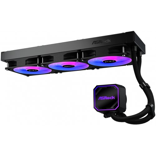 Готовая СВО AsRock Pro 360 ARGB Black купить в Украине: Киев, Днепр, Харьков, Одесса  | Проверка совместимости, низкая цена, отзывы, характеристики от TELEMART фото