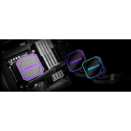 Готовая СВО AsRock Pro 360 ARGB Black купить в Украине: Киев, Днепр, Харьков, Одесса  | Проверка совместимости, низкая цена, отзывы, характеристики от TELEMART фото