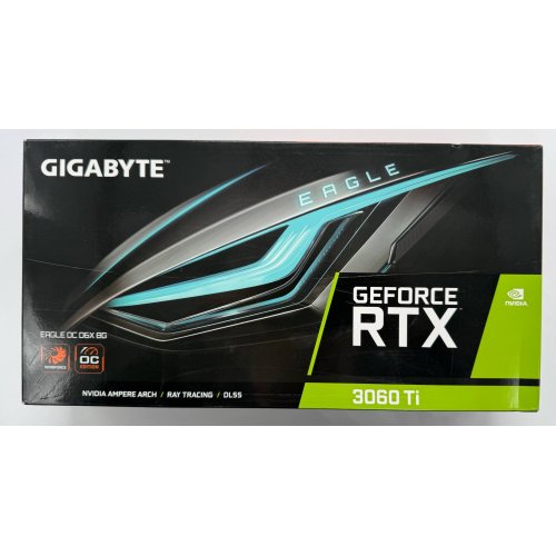 Видеокарта Gigabyte GeForce RTX 3060 Ti Eagle OC D6X 8192MB (GV-N306TXEAGLE OC-8GD) (Восстановлено продавцом, 893961) купить в Украине: Киев, Днепр, Харьков, Одесса  | Проверка совместимости, низкая цена, отзывы, характеристики от TELEMART фото