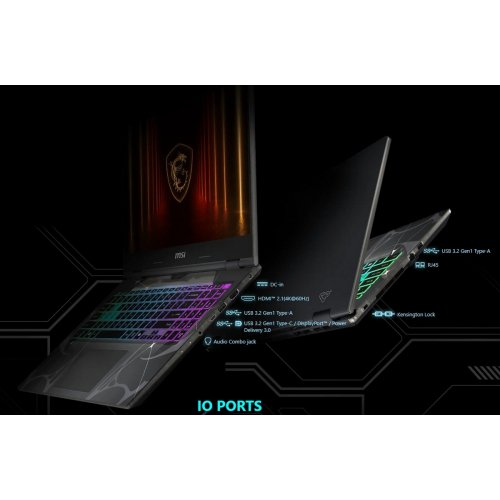 Ноутбук MSI Cyborg A15 AI B2HWFKG-234XUA (9S7-15QL42-234) Translucent Black купить в Украине: Киев, Днепр, Харьков, Одесса  | Низкая цена, отзывы, характеристики от TELEMART фото