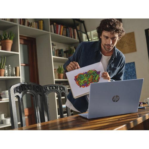 Ноутбук HP OmniBook 5 AI 16-af1035ua (D4GU5EA) Sky Blue купить в Украине: Киев, Днепр, Харьков, Одесса  | Низкая цена, отзывы, характеристики от TELEMART фото