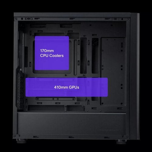 Корпус Cooler Master Elite 502 Tempered Glass без БЖ (E502-KGNN-S00) Black купити в Україні | Telemart фото
