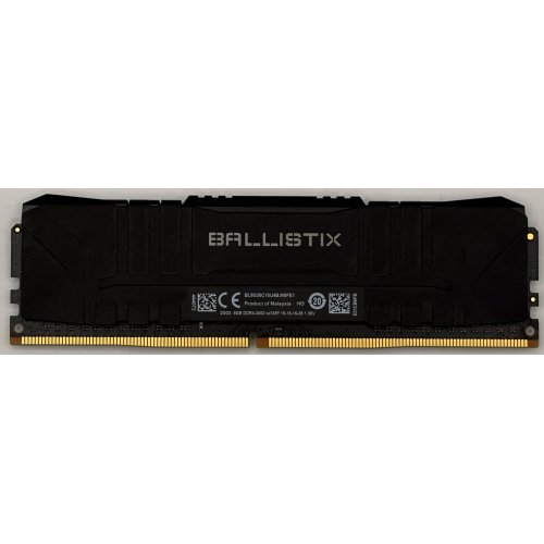 Озу Crucial DDR4 8GB 3000Mhz Ballistix Black (BL8G30C15U4B) (Восстановлено продавцом, 894042) купить в Украине: Киев, Днепр, Харьков, Одесса  | Проверка совместимости, низкая цена, отзывы, характеристики от TELEMART фото