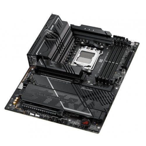 Уценка материнская плата Asus ROG STRIX X870E-H GAMING WIFI7 (sAM5, AMD X870E) (Вскрытая упаковка, 894074) купить в Украине: Киев, Днепр, Харьков, Одесса  | Проверка совместимости, низкая цена, отзывы, характеристики от TELEMART фото