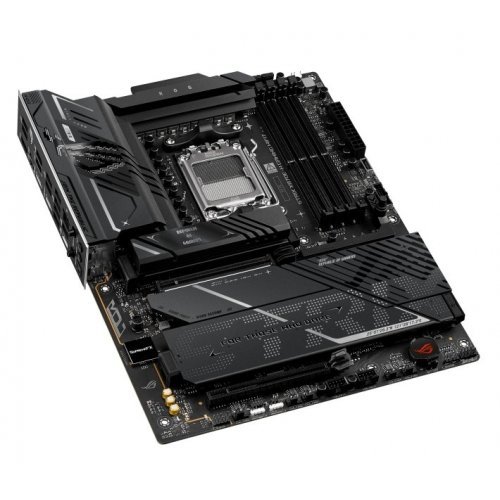 Уценка материнская плата Asus ROG STRIX X870E-H GAMING WIFI7 (sAM5, AMD X870E) (Вскрытая упаковка, 894074) купить в Украине: Киев, Днепр, Харьков, Одесса  | Проверка совместимости, низкая цена, отзывы, характеристики от TELEMART фото