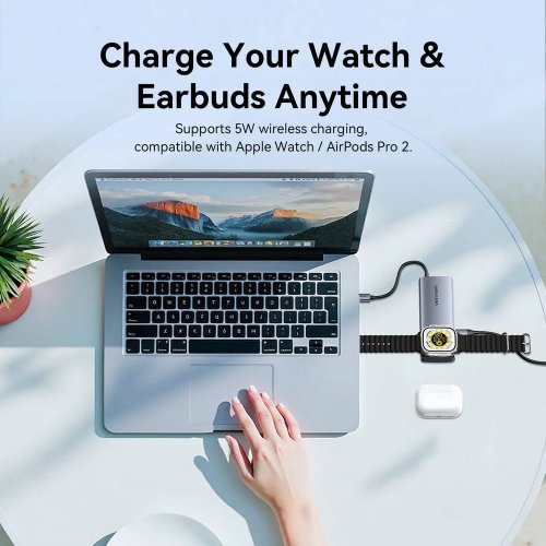 USB-хаб Vention USB Type-C 6 in 1 (TPMHB) Gray купить в Украине: Киев, Днепр, Харьков, Одесса  | Низкая цена, отзывы, характеристики от TELEMART фото