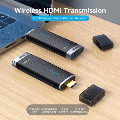 Бездротовий подовжувач Vention HDMI Transmitter (ADCL0-TX) Blue купити в Україні | Telemart фото