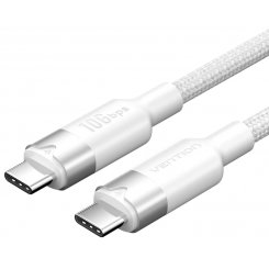 Кабель Vention USB Type-C to USB Type-C 100W 0.5m (TRGWD) White