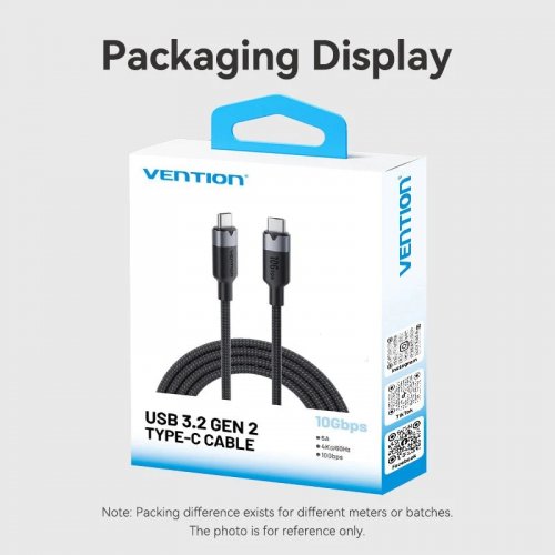 Кабель Vention USB Type-C to USB Type-C 100W 0.5m (TRGWD) White купить в Украине: Киев, Днепр, Харьков, Одесса  | Низкая цена, отзывы, характеристики от TELEMART фото