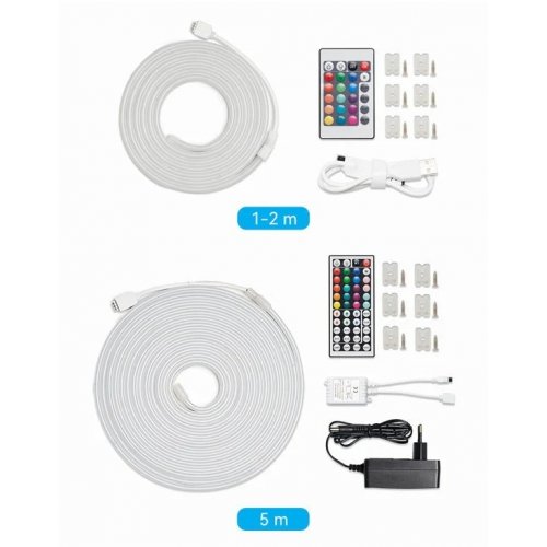 Світлодіодна неонова стрічка Vention Silicone Neon LED Strip Lights with IR Remote 12V 5m (PAEWJ-EU) купити в Україні: Київ, Львів, Хмельницький, Тернопіль, Івано-Франківськ | Низька ціна, відгуки, характеристики від TELEMART фото