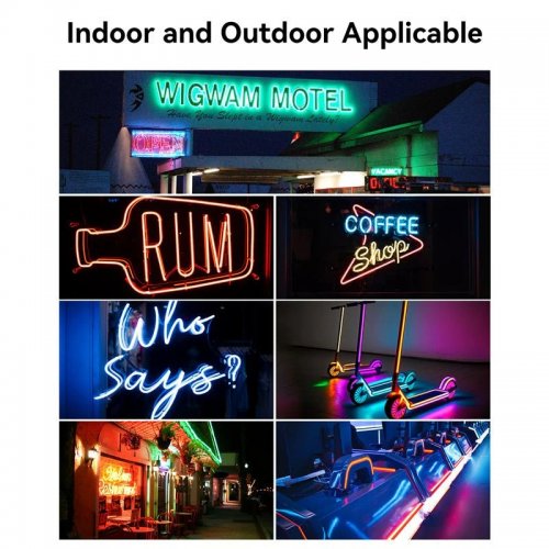 Світлодіодна неонова стрічка Vention Silicone Neon LED Strip Lights with IR Remote 12V 5m (PAEWJ-EU) купити в Україні: Київ, Львів, Хмельницький, Тернопіль, Івано-Франківськ | Низька ціна, відгуки, характеристики від TELEMART фото