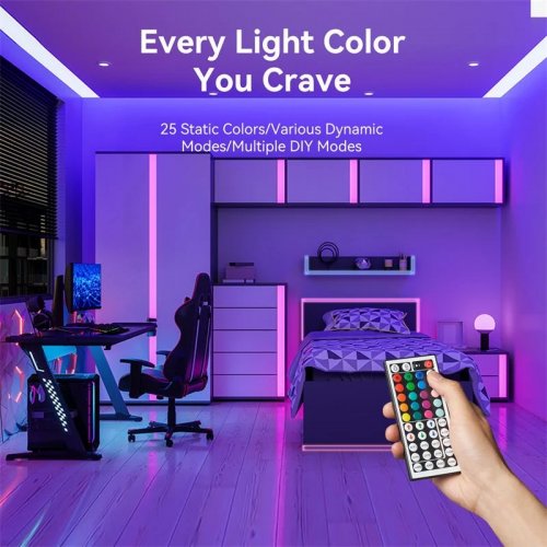 Світлодіодна неонова стрічка Vention Silicone Neon LED Strip Lights with IR Remote 5V 2m (PAEWH) купити в Україні: Київ, Львів, Хмельницький, Тернопіль, Івано-Франківськ | Низька ціна, відгуки, характеристики від TELEMART фото