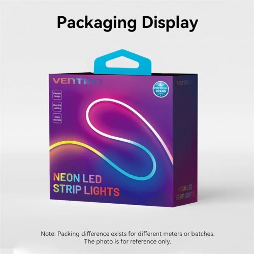 Світлодіодна неонова стрічка Vention Silicone Neon LED Strip Lights with IR Remote 5V 1m (PAEWF) купити в Україні: Київ, Львів, Хмельницький, Тернопіль, Івано-Франківськ | Низька ціна, відгуки, характеристики від TELEMART фото