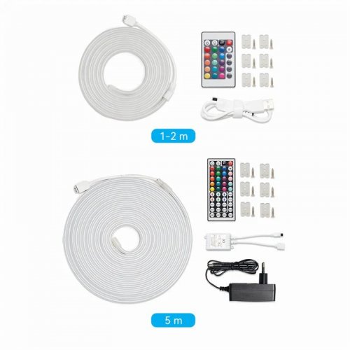 Світлодіодна неонова стрічка Vention Silicone Neon LED Strip Lights with IR Remote 5V 1m (PAEWF) купити в Україні: Київ, Львів, Хмельницький, Тернопіль, Івано-Франківськ | Низька ціна, відгуки, характеристики від TELEMART фото