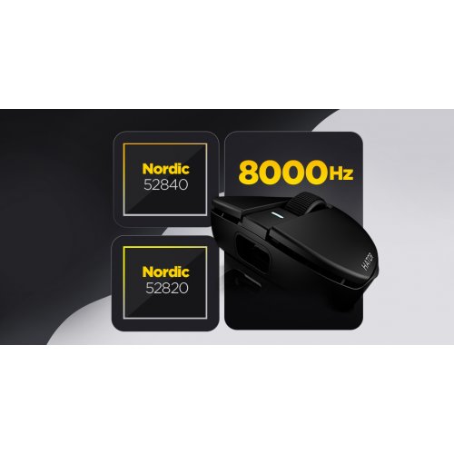 Миша HATOR Quasar 3S Ultima 8K Wireless (HTM660) Black купити в Україні: Київ, Львів, Хмельницький, Тернопіль, Івано-Франківськ | Низька ціна, відгуки, характеристики від TELEMART фото