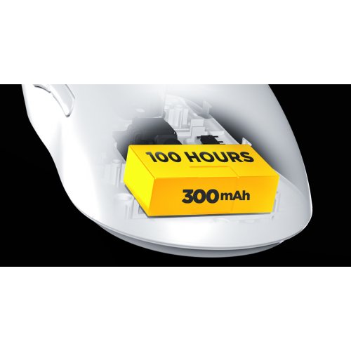 Миша HATOR Quasar 3S Ultima 8K Wireless (HTM661) White купити в Україні: Київ, Львів, Хмельницький, Тернопіль, Івано-Франківськ | Низька ціна, відгуки, характеристики від TELEMART фото