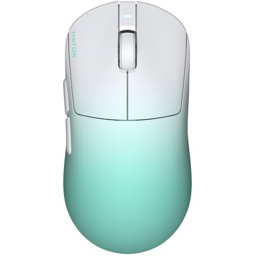 Миша HATOR Quasar 3 Ultima 8K Wireless (HTM761) White/Mint купити в Україні: Київ, Львів, Хмельницький, Тернопіль, Івано-Франківськ | Низька ціна, відгуки, характеристики від TELEMART фото