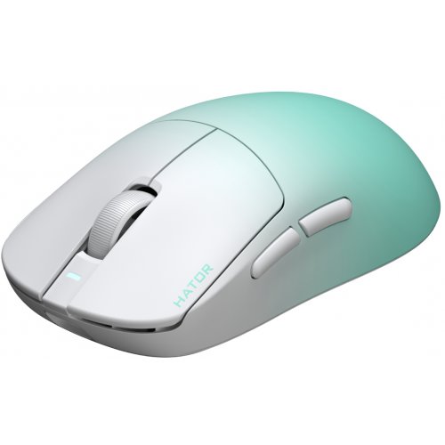 Миша HATOR Quasar 3 Ultima 8K Wireless (HTM761) White/Mint купити в Україні: Київ, Львів, Хмельницький, Тернопіль, Івано-Франківськ | Низька ціна, відгуки, характеристики від TELEMART фото