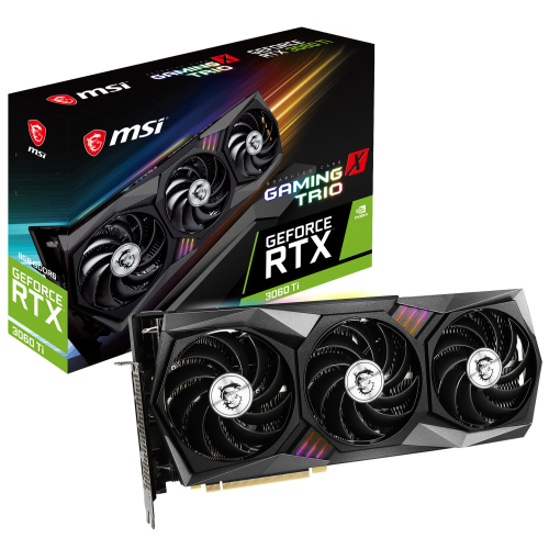 Видеокарта MSI GeForce RTX 3060 Ti GAMING X TRIO 8192MB (RTX 3060 Ti GAMING X TRIO) (Восстановлено продавцом, 894311) купить в Украине: Киев, Днепр, Харьков, Одесса  | Проверка совместимости, низкая цена, отзывы, характеристики от TELEMART фото