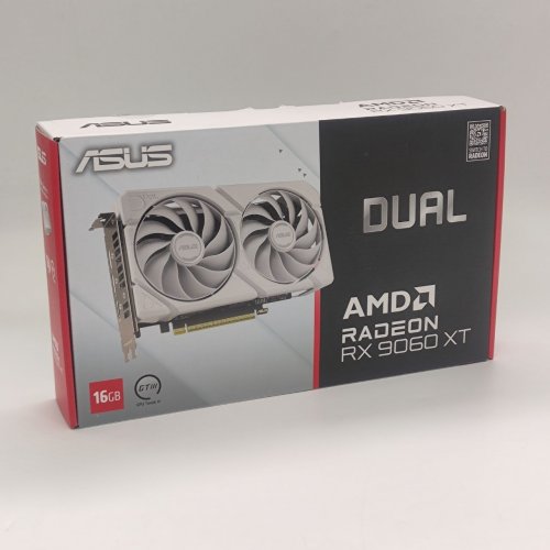 Відеокарта Asus Radeon RX 9060 XT Dual White 16384MB (DUAL-RX9060XT-16G-WHITE) (Відновлено продавцем, 894333) купити в Україні: Київ, Львів, Хмельницький, Тернопіль, Івано-Франківськ | Перевірка сумісності, низька ціна, відгуки, характеристики від TELEMART фото
