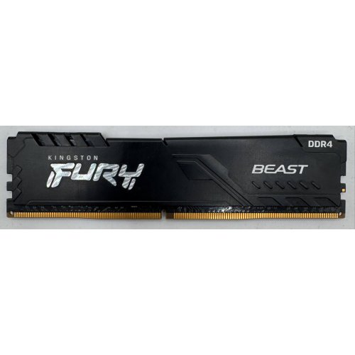 Озу Kingston DDR4 16GB 3600Mhz FURY Beast Black (KF436C18BB/16) (Восстановлено продавцом, 894438) купить в Украине: Киев, Днепр, Харьков, Одесса  | Проверка совместимости, низкая цена, отзывы, характеристики от TELEMART фото