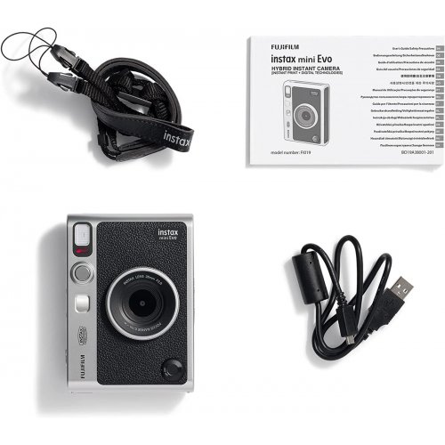 Фотокамера миттєвого друку Fujifilm Instax Mini EVO (16745157) Black купити в Україні | Telemart фото