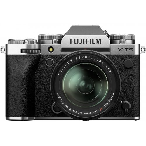 Беззеркальный фотоаппарат Fujifilm X-T5 Kit (XF 18-55mm f/2.8-4) (16783056) Silver купить в Украине | Telemart фото