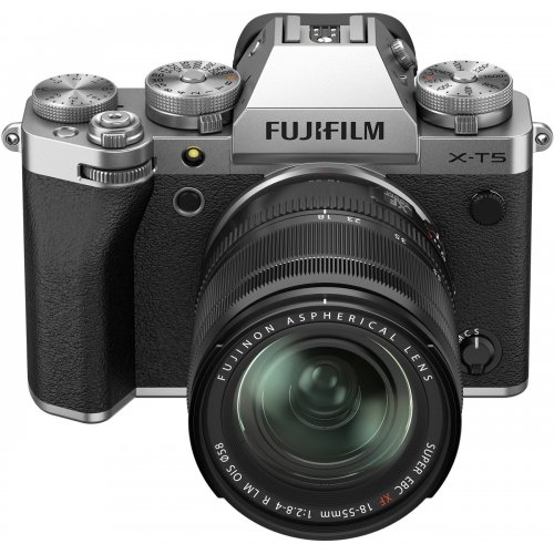 Беззеркальный фотоаппарат Fujifilm X-T5 Kit (XF 18-55mm f/2.8-4) (16783056) Silver купить в Украине | Telemart фото