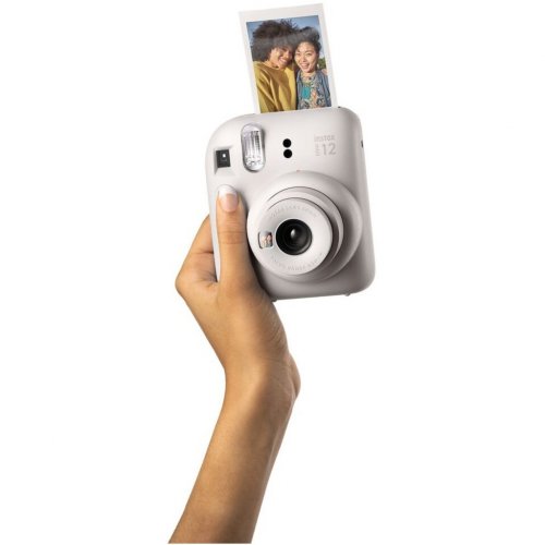 Фотокамера миттєвого друку Fujifilm Instax Mini 12 (16806121) Clay White купити в Україні | Telemart фото