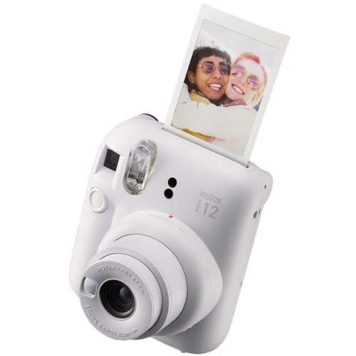 Фотокамера миттєвого друку Fujifilm Instax Mini 12 (16806121) Clay White купити в Україні | Telemart фото
