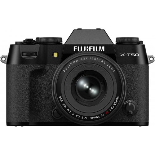 Беззеркальный фотоаппарат Fujifilm X-T50 Kit (16-50mm f/2.8-4.8) R LM WR (16828478) Black купить в Украине | Telemart фото