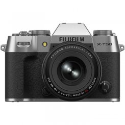 Бездзеркальний фотоапарат Fujifilm X-T50 Kit (16-50mm f/2.8-4.8) R LM WR (16828569) Silver