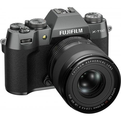 Бездзеркальний фотоапарат Fujifilm X-T50 Kit (16-50mm f/2.8-4.8) R LM WR (16828650) Charcoal Silver купити в Україні | Telemart фото