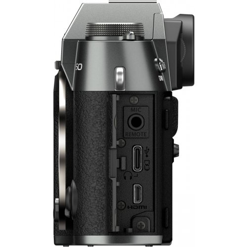 Бездзеркальний фотоапарат Fujifilm X-T50 Kit (16-50mm f/2.8-4.8) R LM WR (16828650) Charcoal Silver купити в Україні | Telemart фото