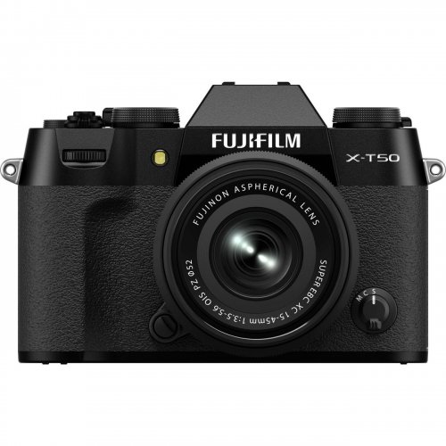 Беззеркальный фотоаппарат Fujifilm X-T50 Kit (15-45mm f/3.5-5.6) (16828741) Black купить в Украине | Telemart фото