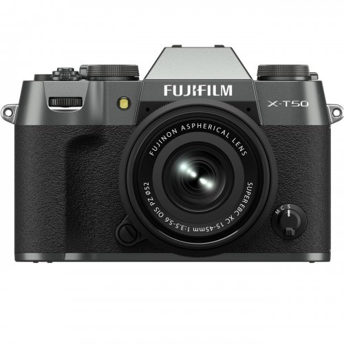 Беззеркальный фотоаппарат Fujifilm X-T50 Kit (15-45mm f/3.5-5.6) (16828923) Charcoal Silver купить в Украине | Telemart фото