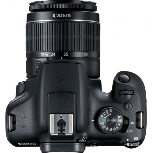 Дзеркальний фотоапарат Canon EOS 2000D Kit (18-55mm) IS II (2728C008) Black купити в Україні | Telemart фото