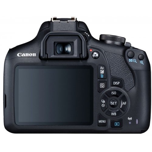 Дзеркальний фотоапарат Canon EOS 2000D Kit (18-55mm) IS II + Сумка SB130 + Карта пам'яті SD16GB (2728C015) Black купити в Україні | Telemart фото
