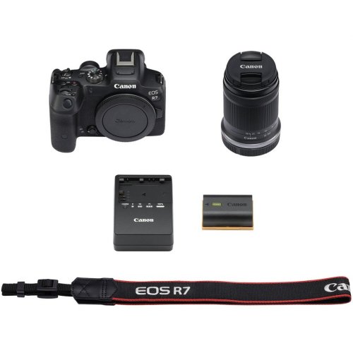 Бездзеркальний фотоапарат Canon EOS R7 Kit (RF-S 18-150mm) IS STM (5137C040) Black купити в Україні | Telemart фото