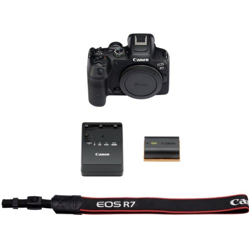 Бездзеркальний фотоапарат Canon EOS R7 Body (5137C041) Black купити в Україні | Telemart фото