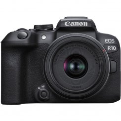 Беззеркальный фотоаппарат Canon EOS R10 Kit (RF-S 18-45mm) IS STM (5331C047) Black